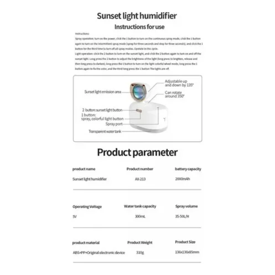 Miniatura 3 de Humificador De Aromas Atardecer Sunset